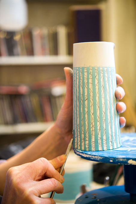 Lara Scobie in her studio 2016